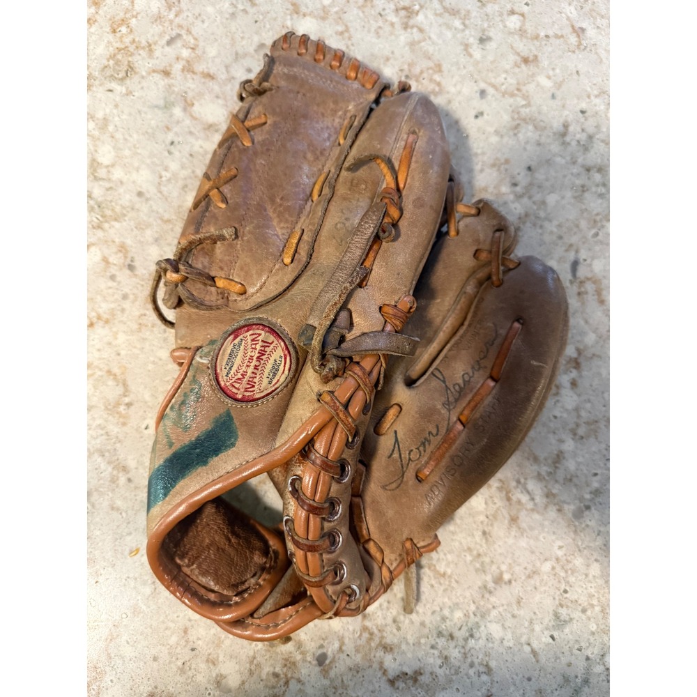 Vintage‎ Spalding Tom Seaver Advisory Staff Baseball Glove Steerhide Leather RHT